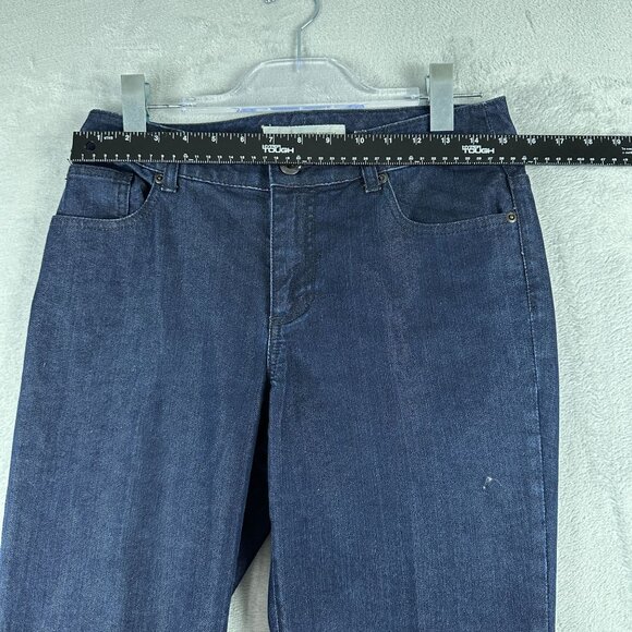 Chico's Bootcut Jeans Womens Size 0.5 Reg Dark Wash Platinum Denim Mid Rise Blue - Picture 7 of 12